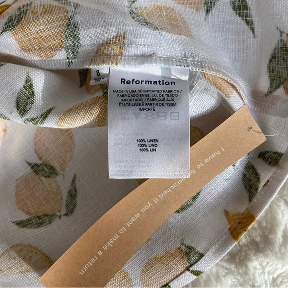 NWT Reformation Pearson Linen Dress NWT Reformation Pearson Linen Dress
